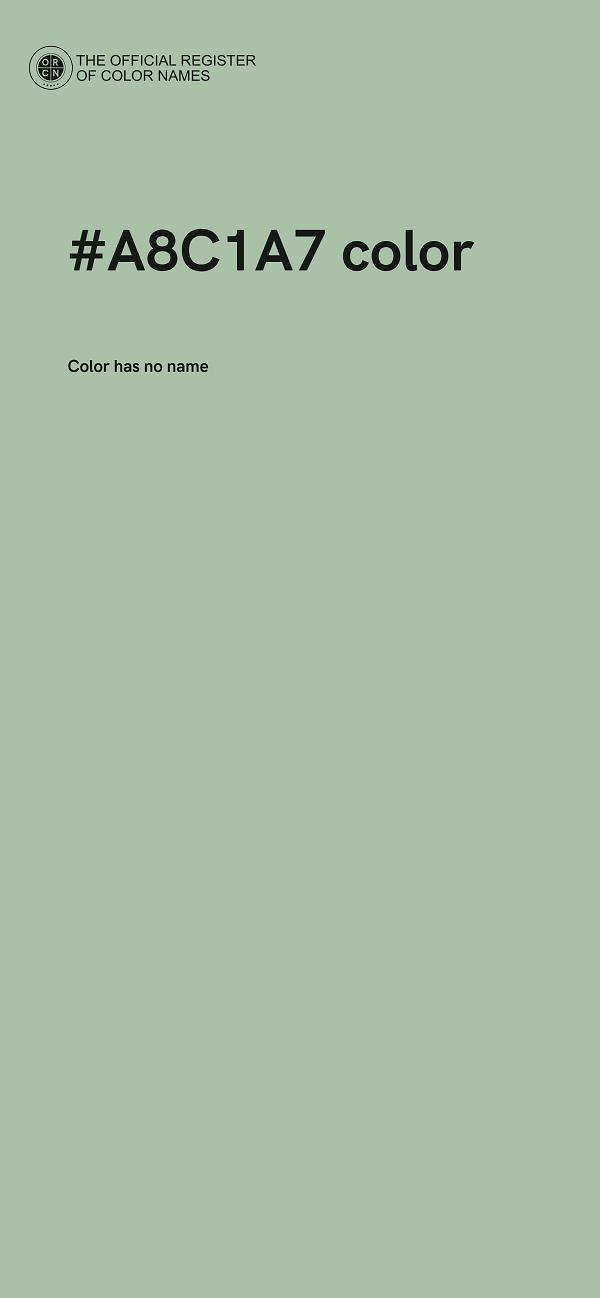 #A8C1A7 color image