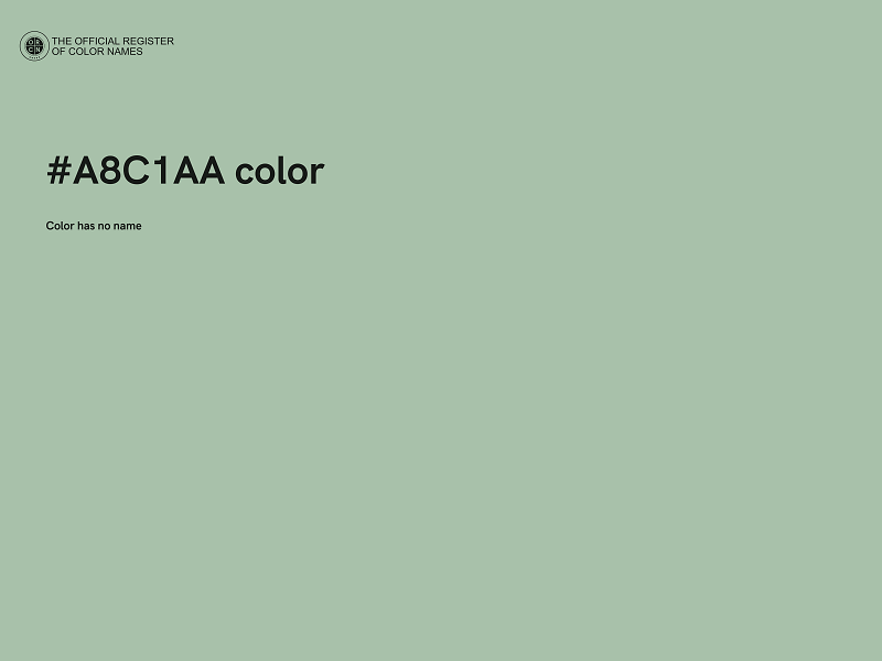 #A8C1AA color image