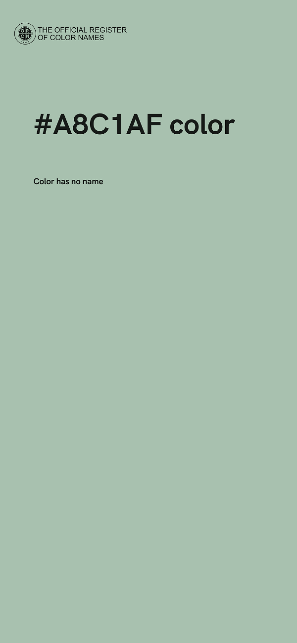 #A8C1AF color image