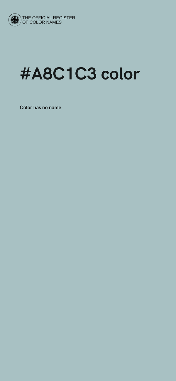 #A8C1C3 color image