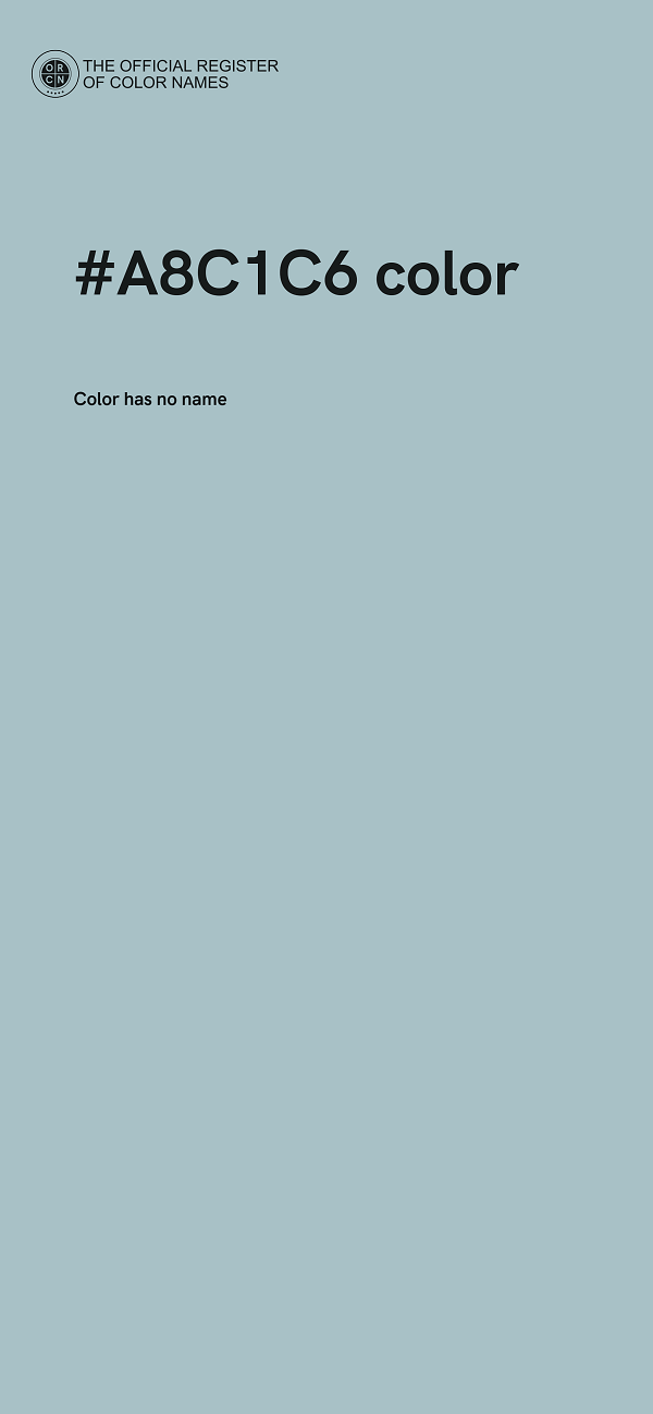 #A8C1C6 color image