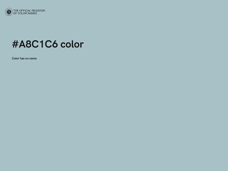 #A8C1C6 color image