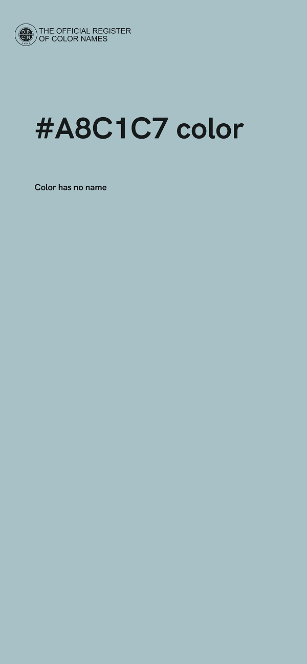 #A8C1C7 color image