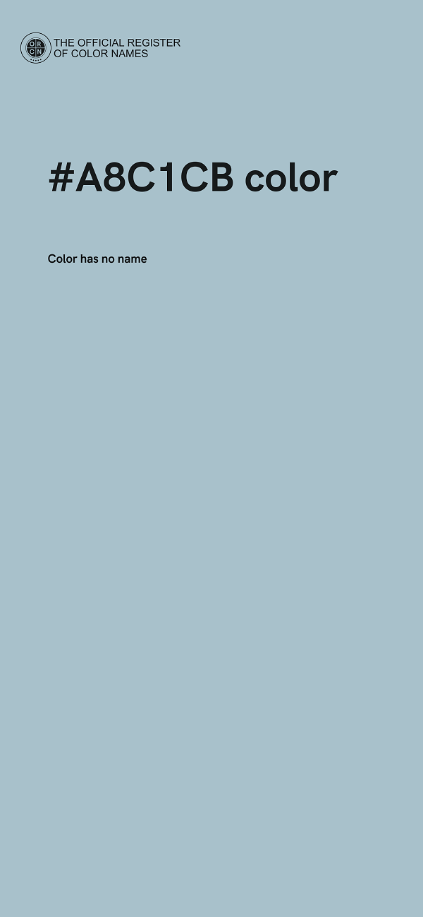 #A8C1CB color image