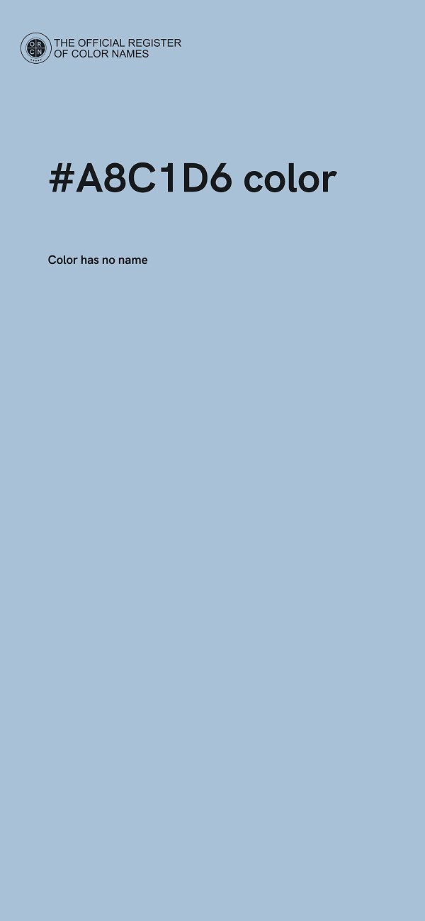 #A8C1D6 color image