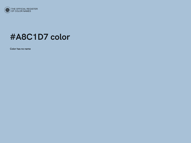 #A8C1D7 color image