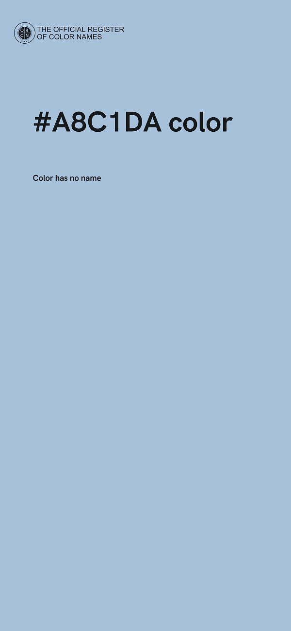 #A8C1DA color image