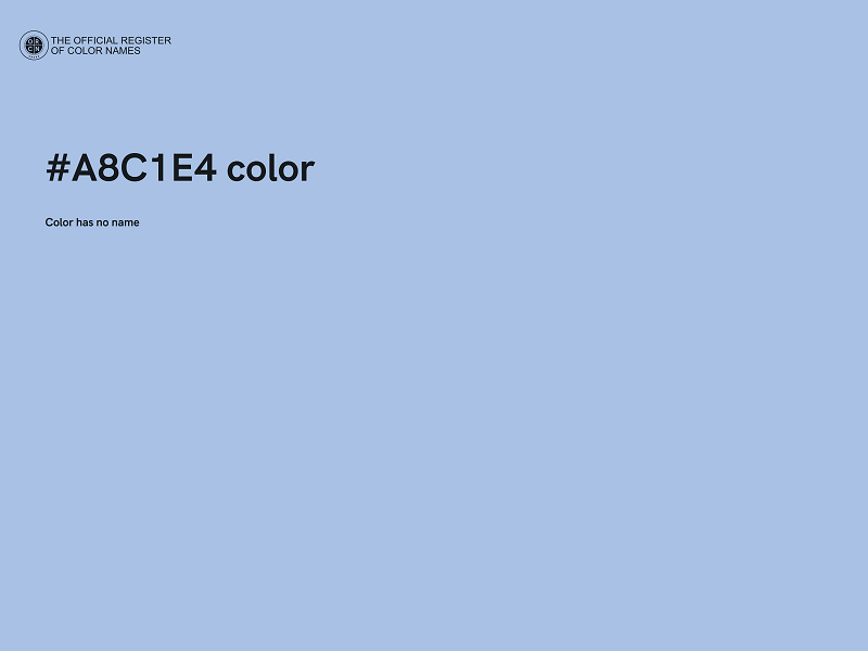 #A8C1E4 color image