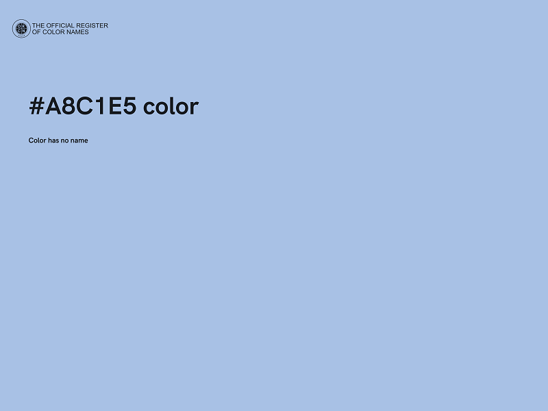 #A8C1E5 color image