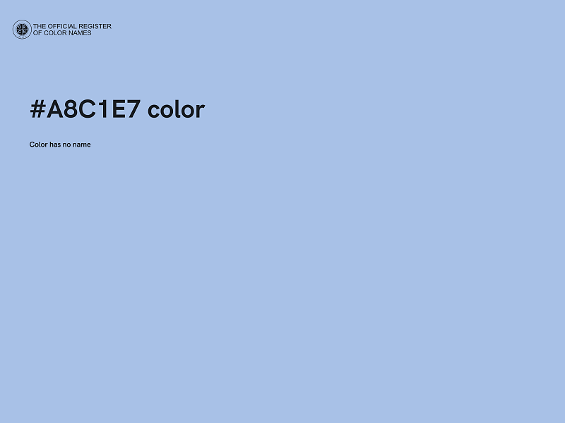 #A8C1E7 color image