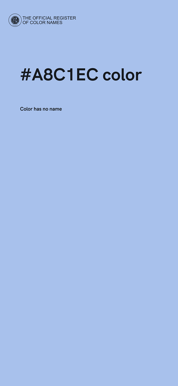 #A8C1EC color image