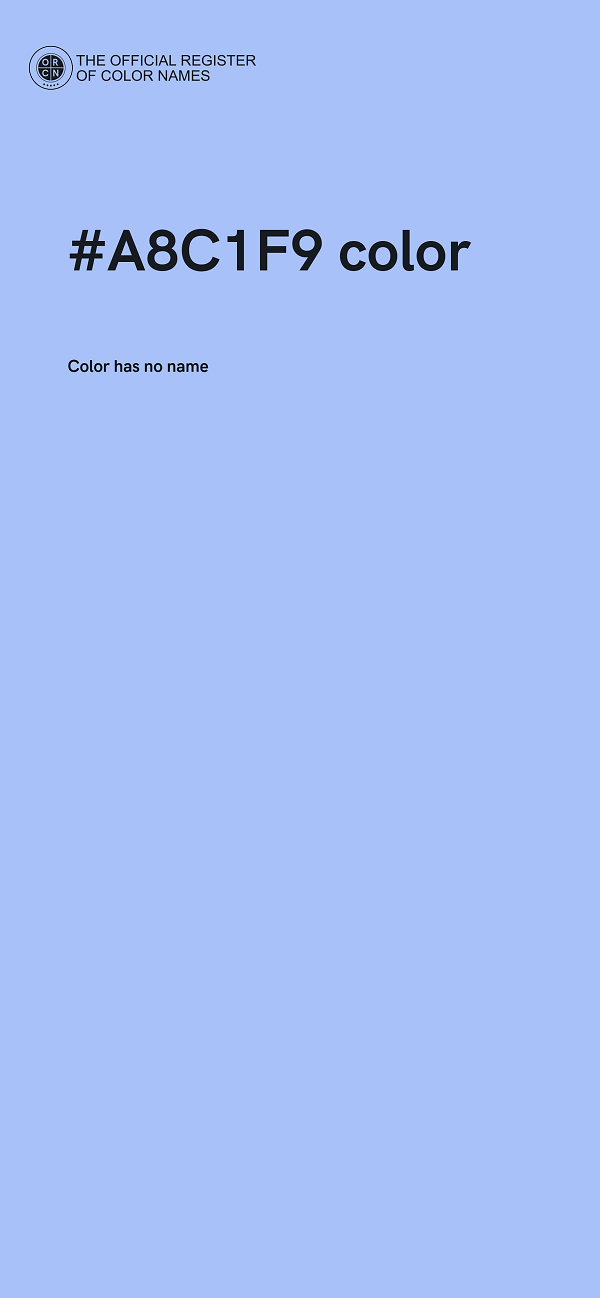 #A8C1F9 color image