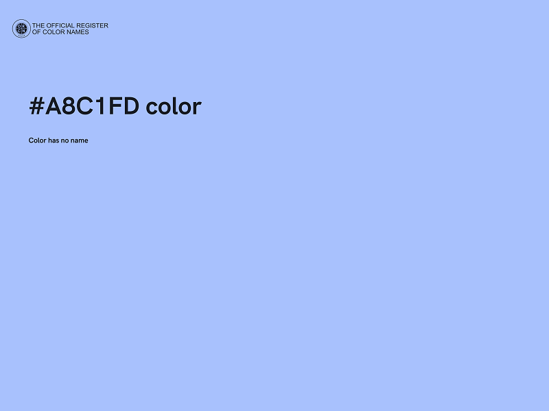 #A8C1FD color image