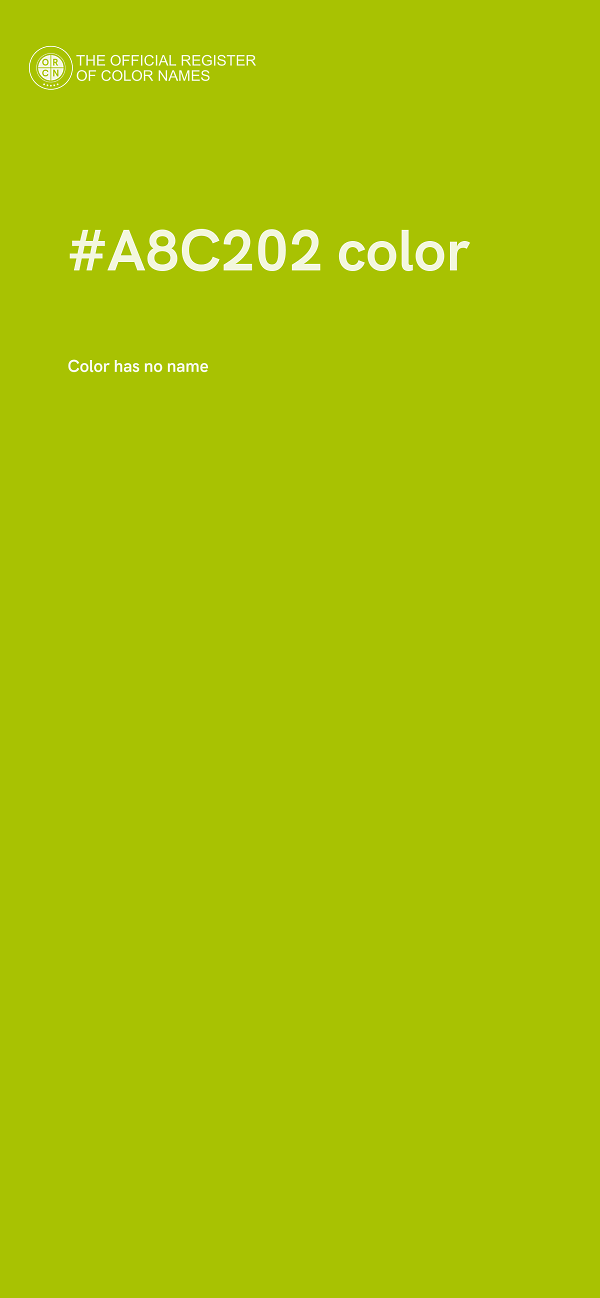 #A8C202 color image
