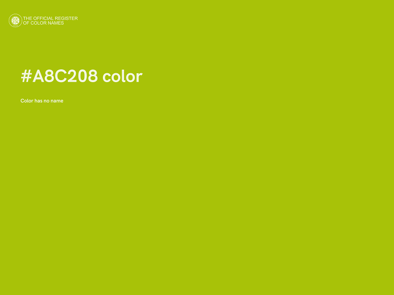 #A8C208 color image