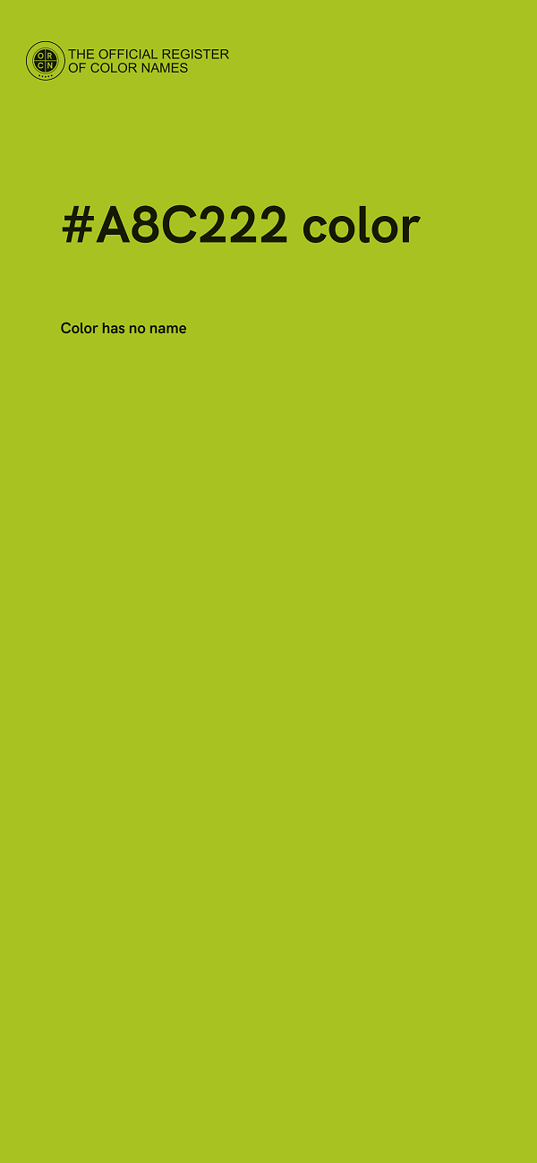 #A8C222 color image