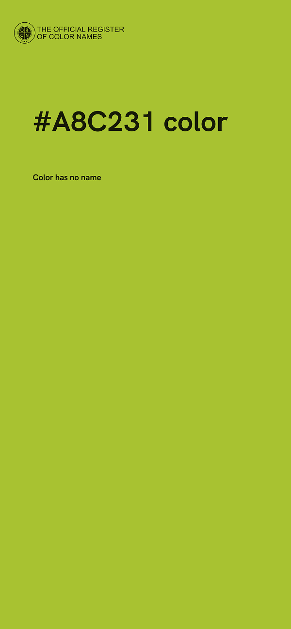 #A8C231 color image