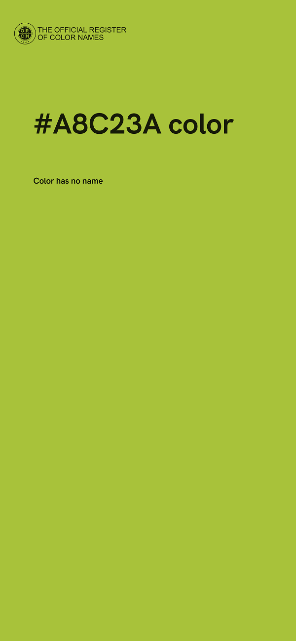#A8C23A color image