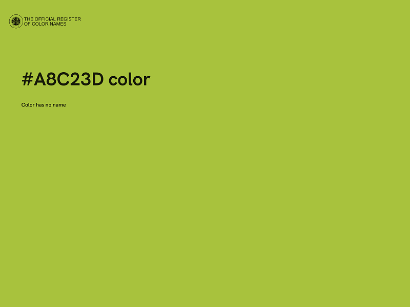 #A8C23D color image