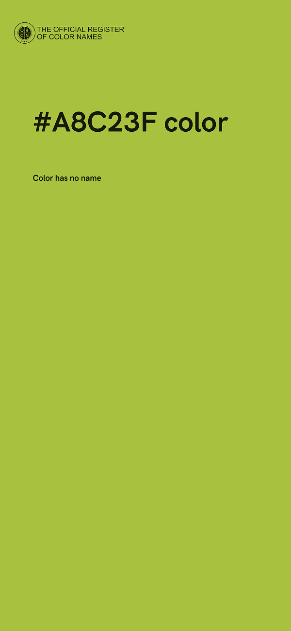 #A8C23F color image