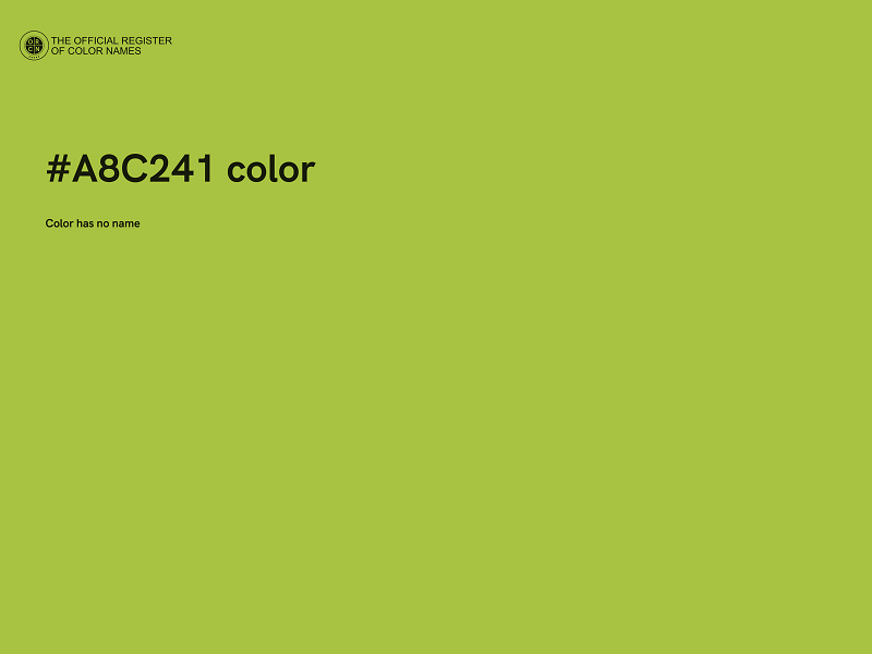 #A8C241 color image