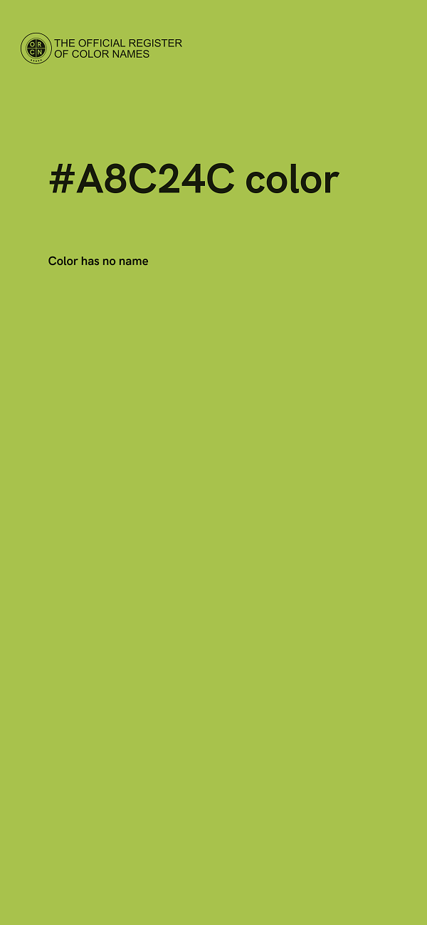 #A8C24C color image