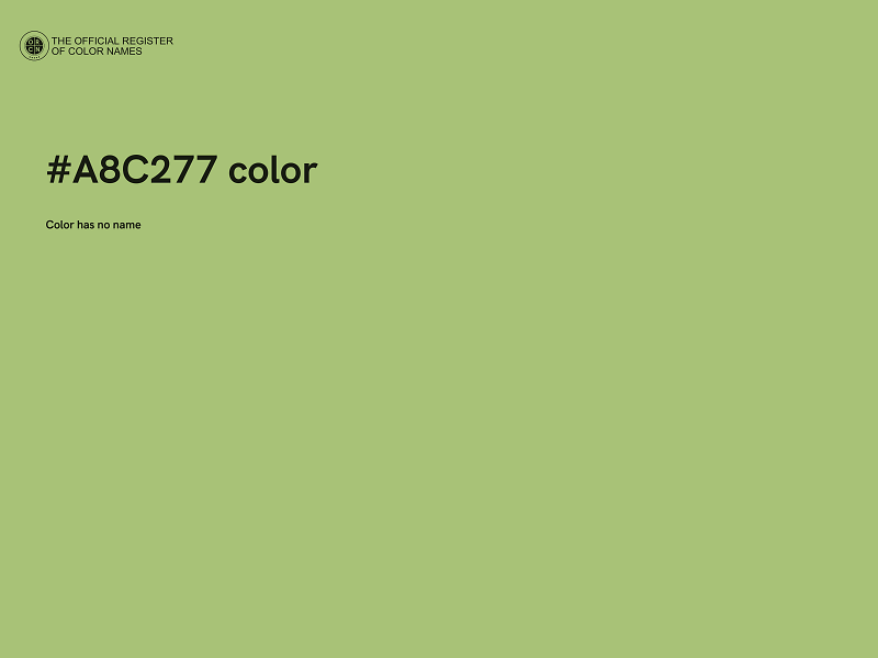 #A8C277 color image