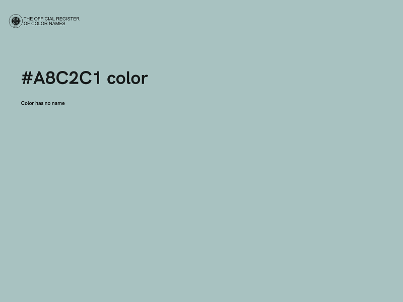 #A8C2C1 color image