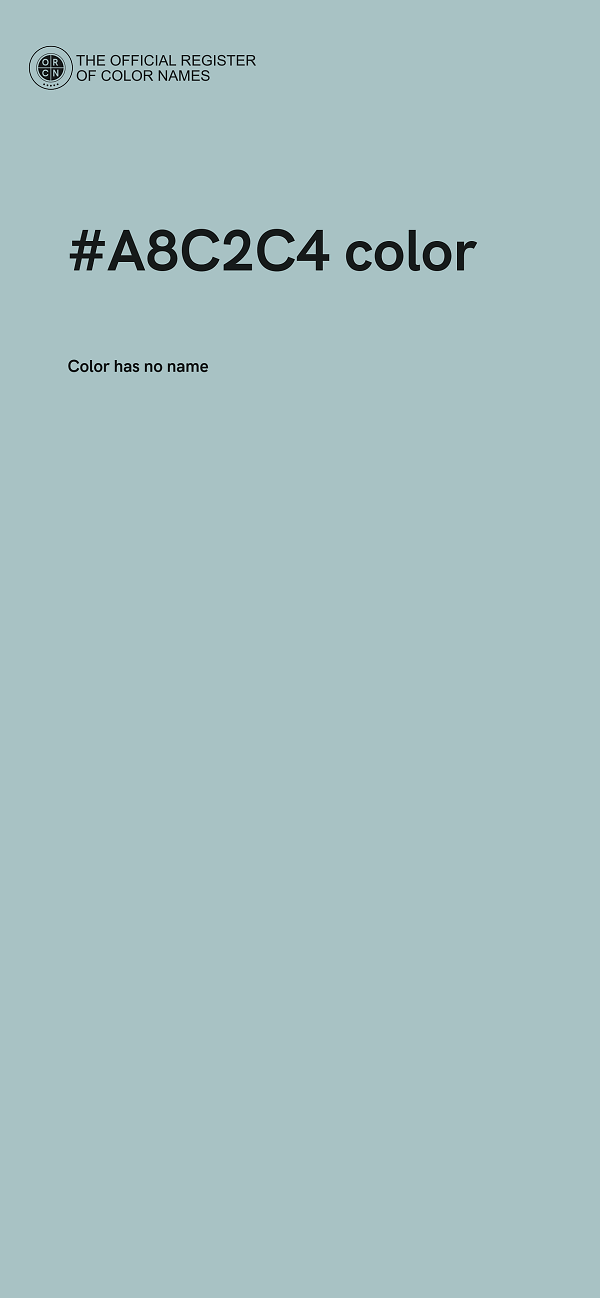#A8C2C4 color image