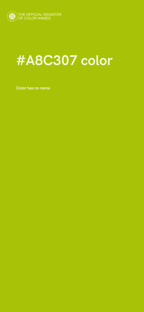 #A8C307 color image