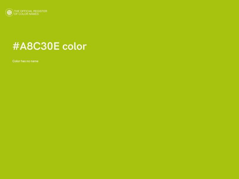 #A8C30E color image