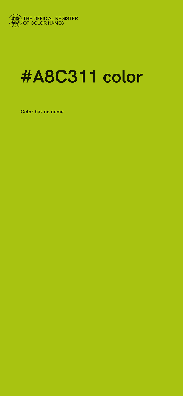 #A8C311 color image