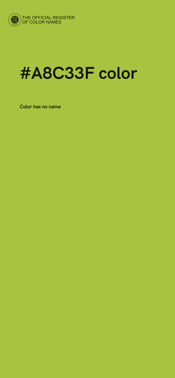 #A8C33F color image