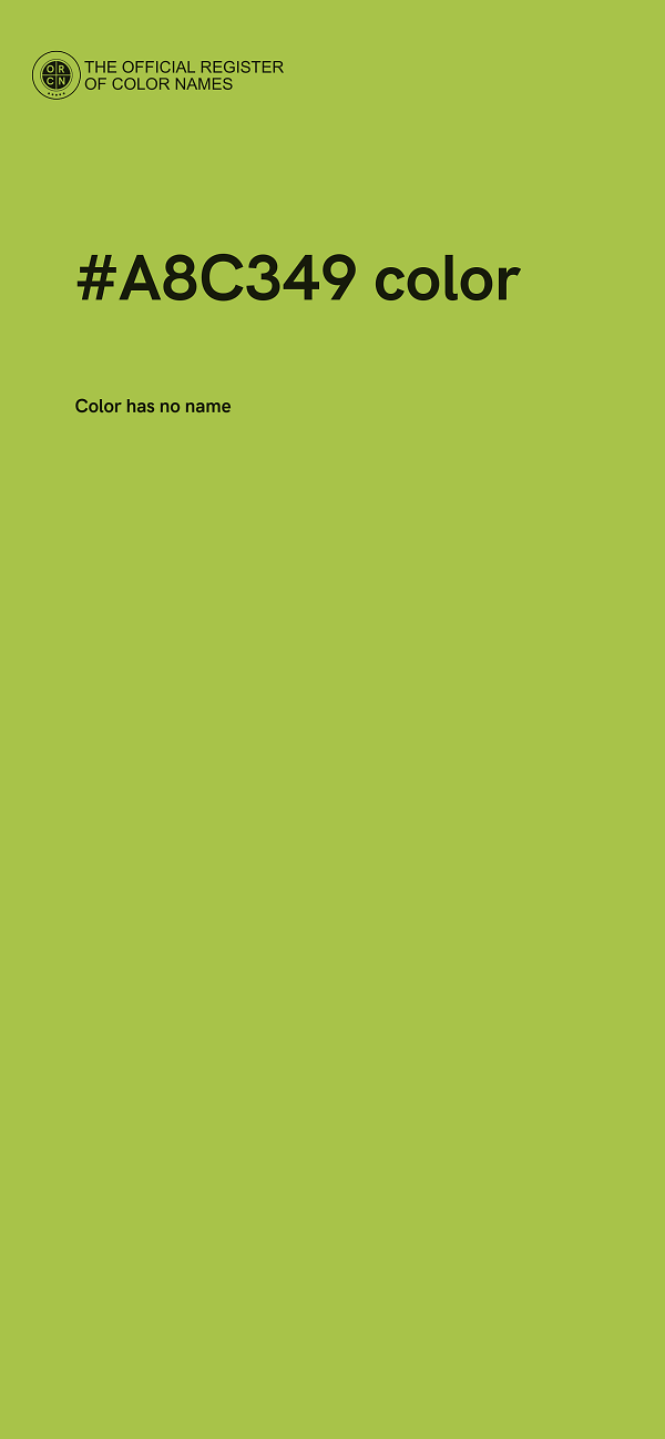 #A8C349 color image