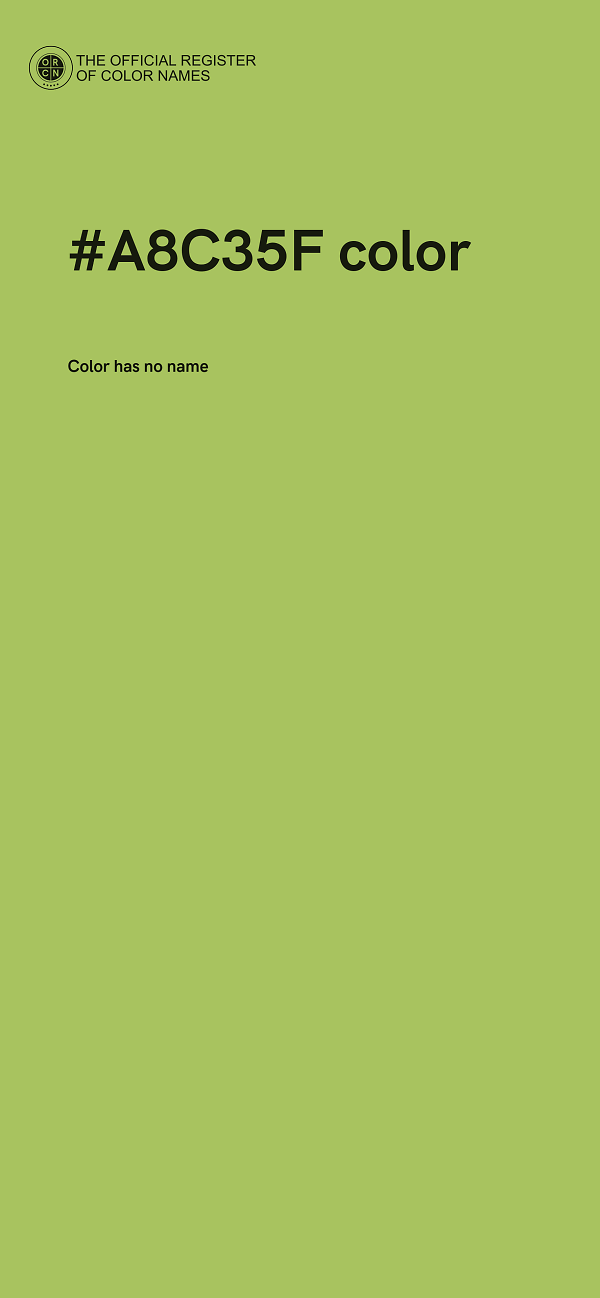#A8C35F color image