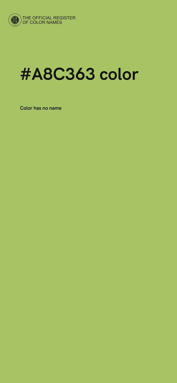 #A8C363 color image