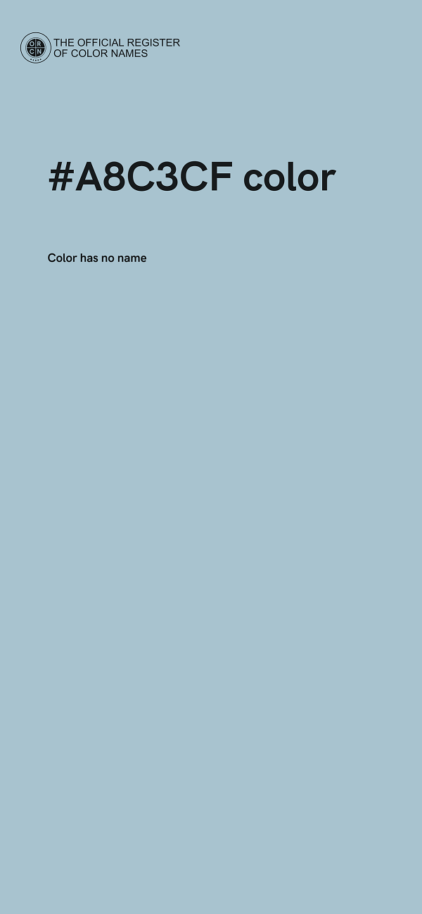 #A8C3CF color image