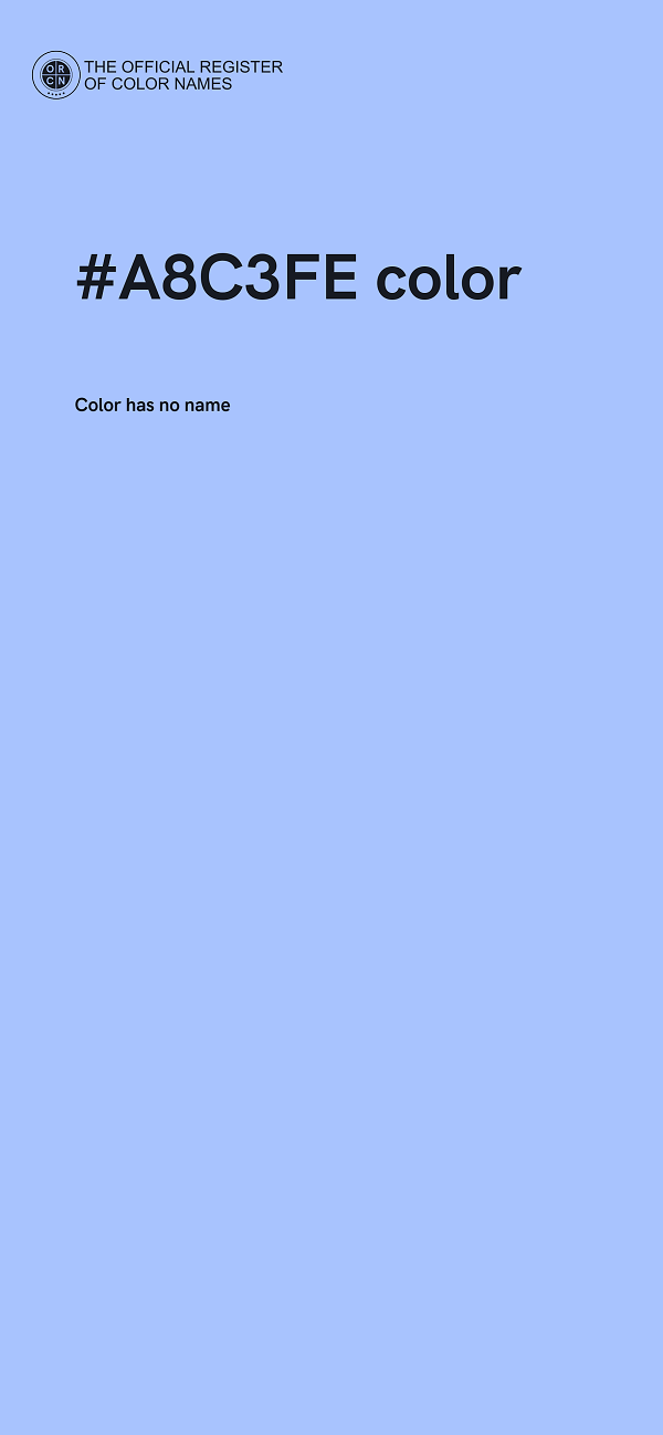 #A8C3FE color image