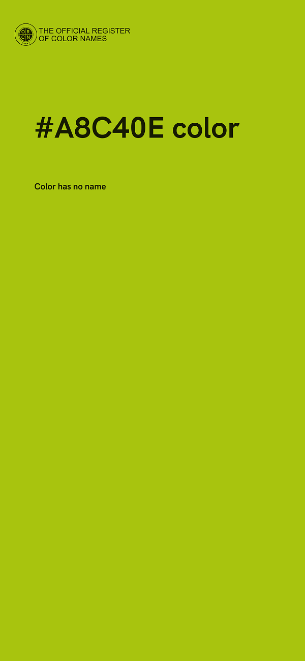 #A8C40E color image