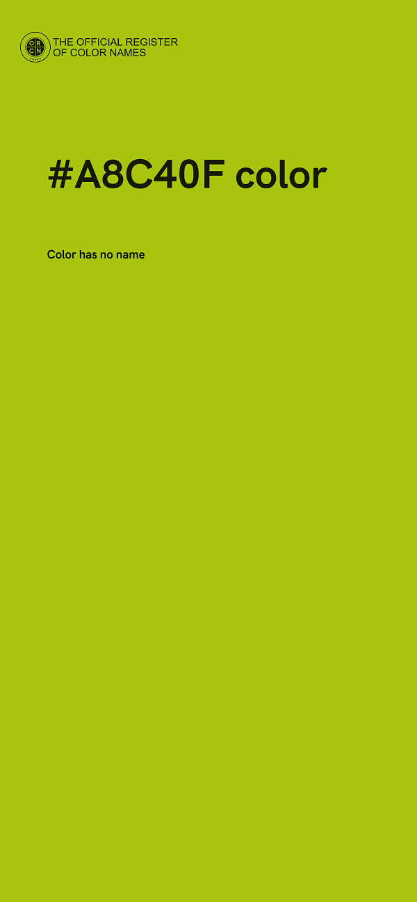#A8C40F color image