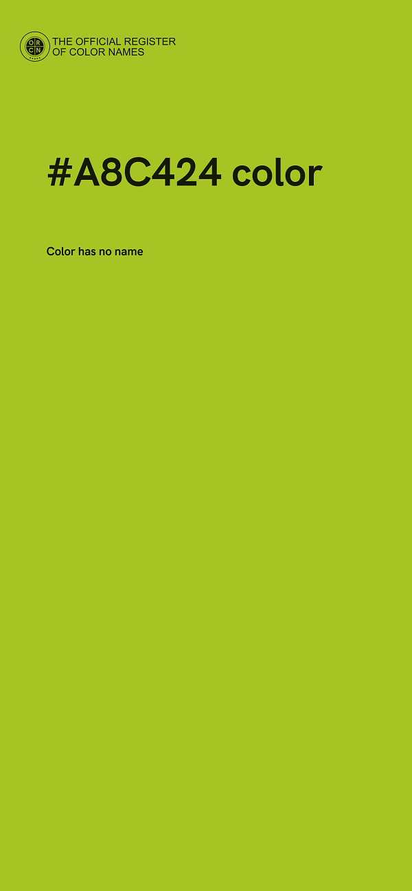 #A8C424 color image