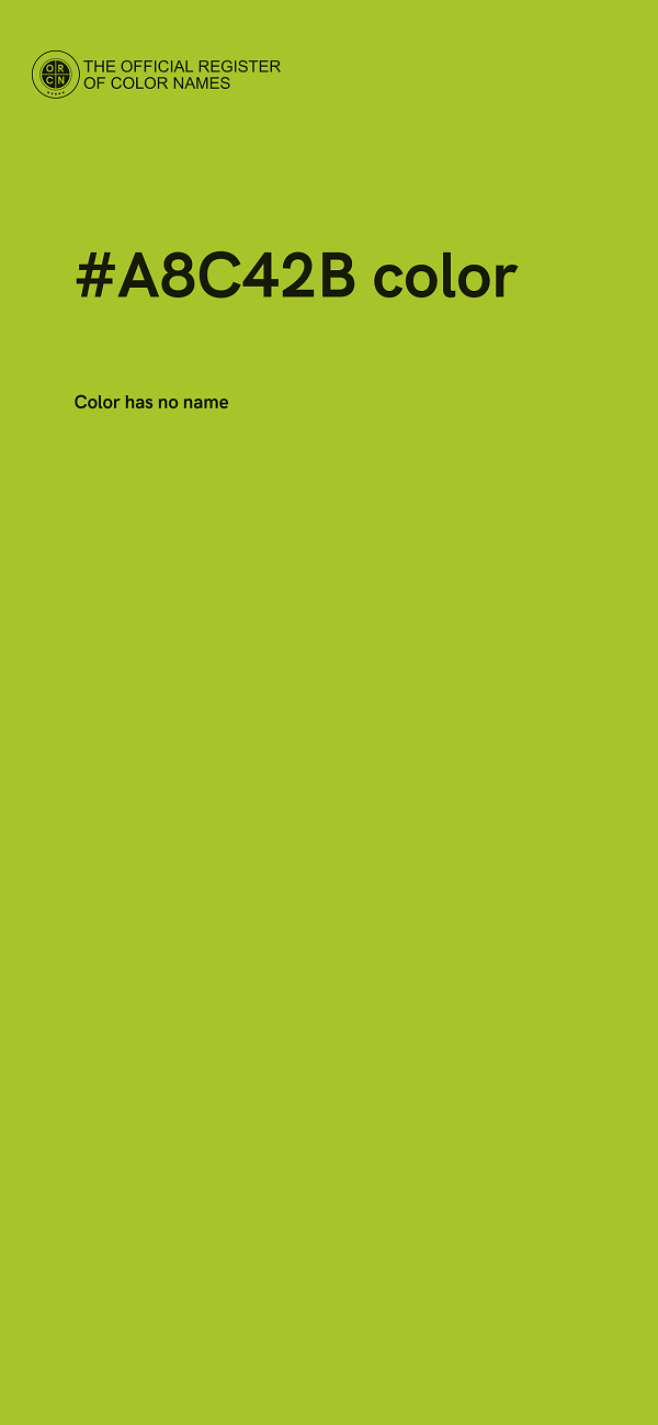 #A8C42B color image