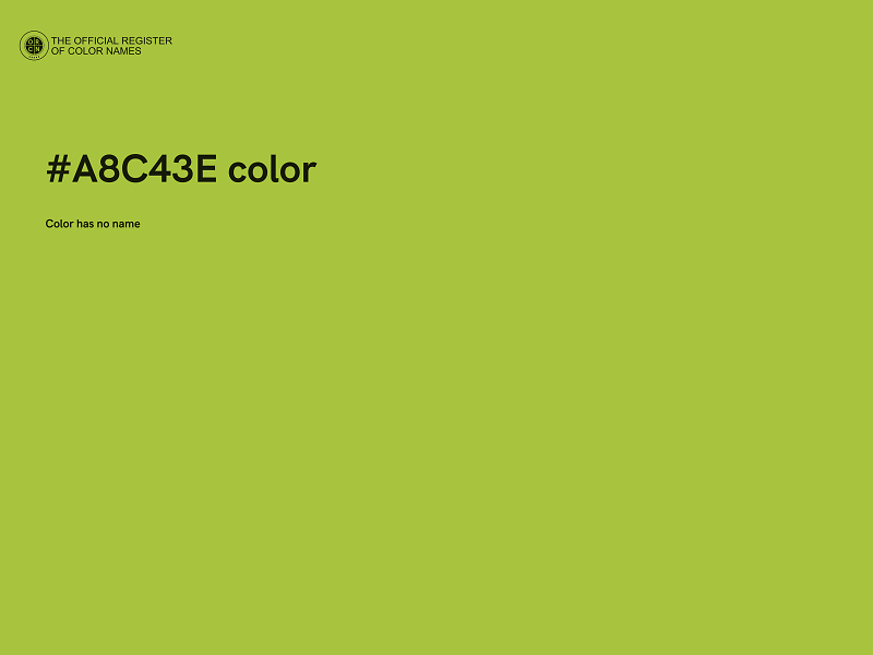 #A8C43E color image