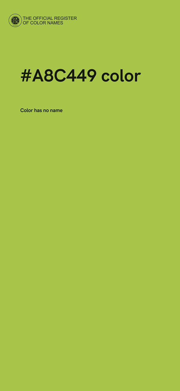 #A8C449 color image