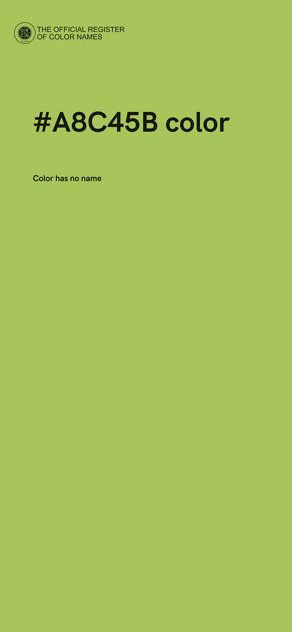 #A8C45B color image