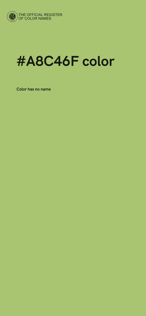 #A8C46F color image