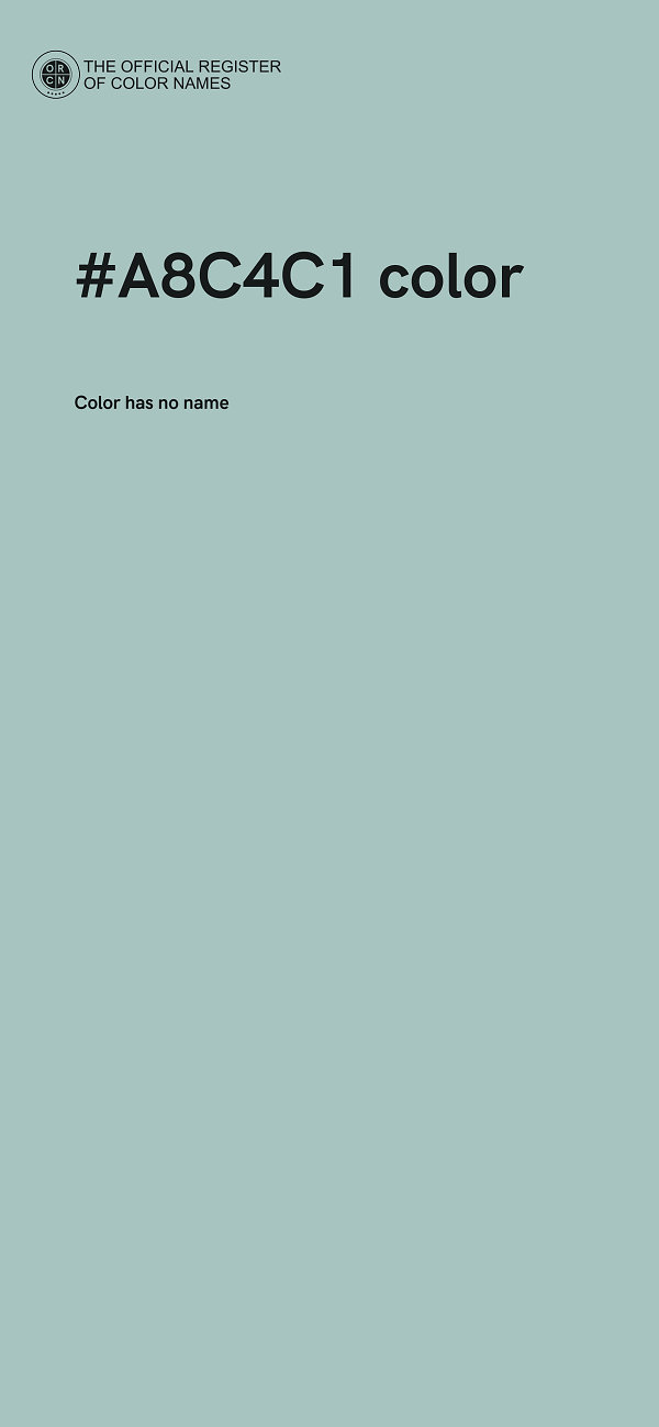 #A8C4C1 color image