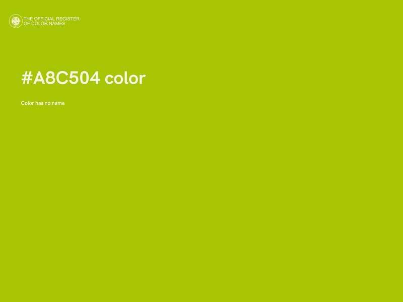 #A8C504 color image