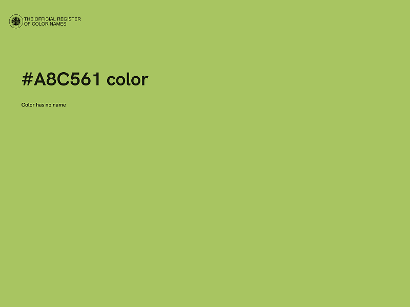 #A8C561 color image