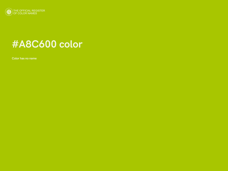 #A8C600 color image